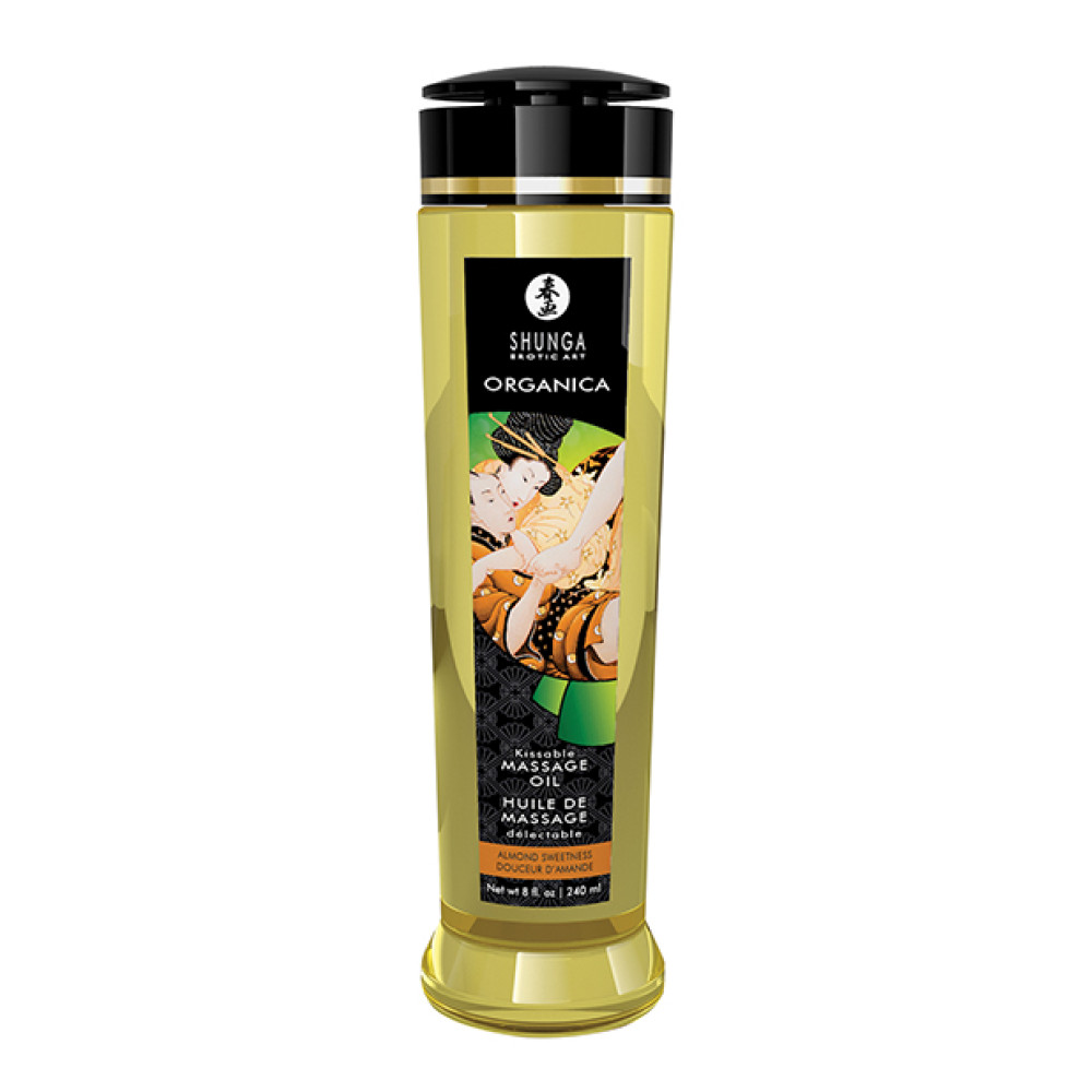 Shunga Organica Kissable Massage Oil - 8 oz Almond Sweetness