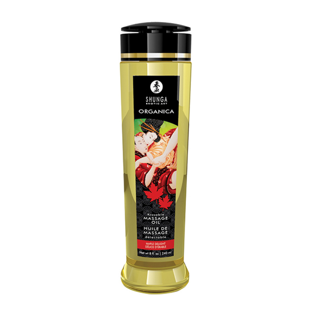 Shunga Organica Kissable Massage Oil - 8 oz Maple Delight