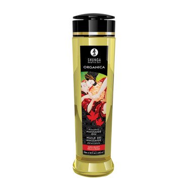 Shunga Organica Kissable Massage Oil - 8 oz Maple Delight