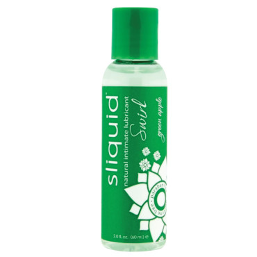 Sliquid Naturals Swirl Lubricant - 2 oz Green Apple