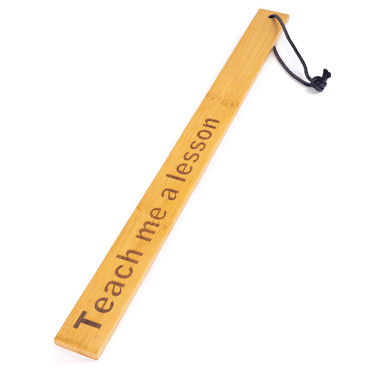 Spartacus Bamboo Paddle - Teach Me a Lesson