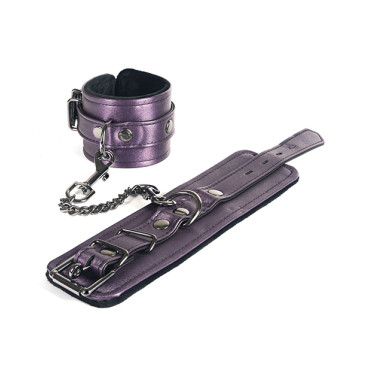 Spartacus Galaxy Legend Faux Leather Wrist Restraints - Purple