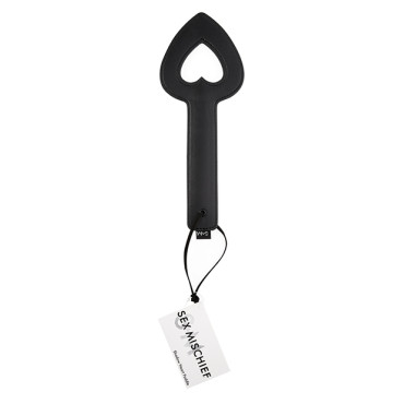 Sex & Mischief Shadow Heart Paddle - Black