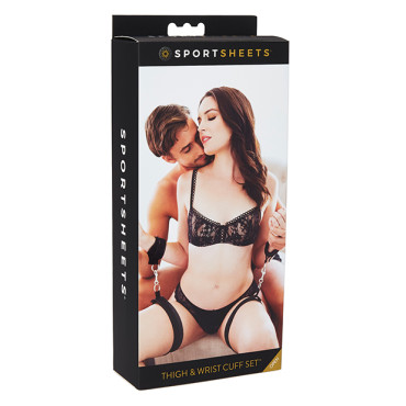 Sportsheets Thigh & Wrist Cuff Set