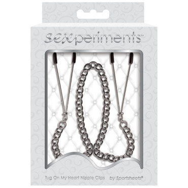 Sexperiments Tug On My Heart Nipple Clamps