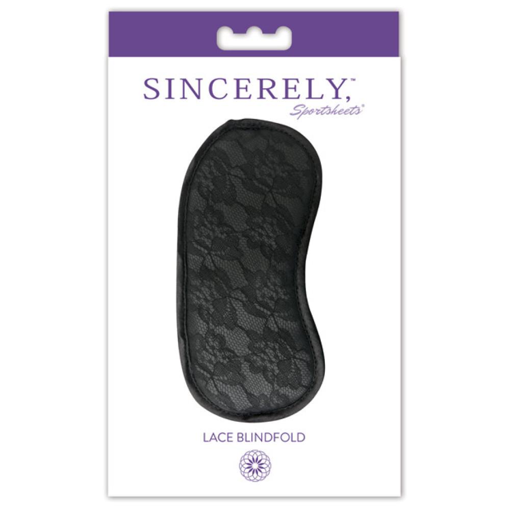 Sincerely Lace Blindfold - Black
