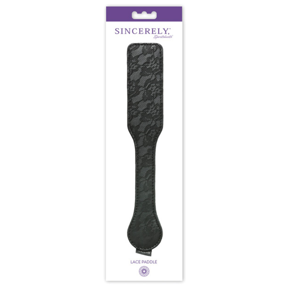 Sincerely Lace Paddle - Black