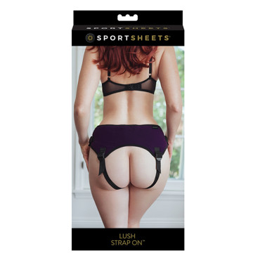 Sportsheets Lush Strap On Harness - Purple