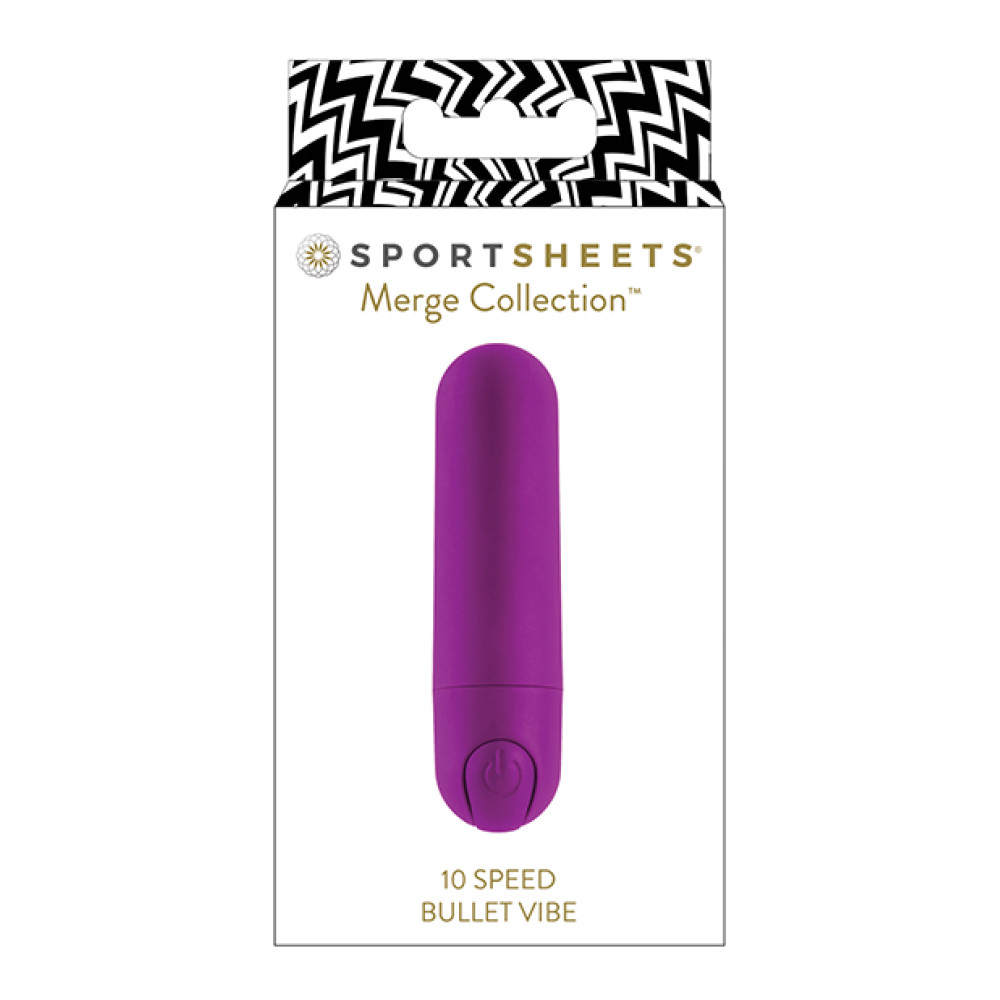 Sportsheets 10 Speed Bullet Vibe - Purple
