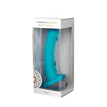 Nexus Solid Silicone 7" Dildo Hux - Turquoise