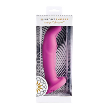 Sportsheets Tana 8" Silicone G Spot Dildo - Pink