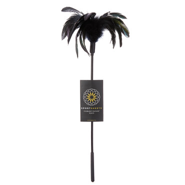 Sportsheets Body Tickler Starburst Feather - Black