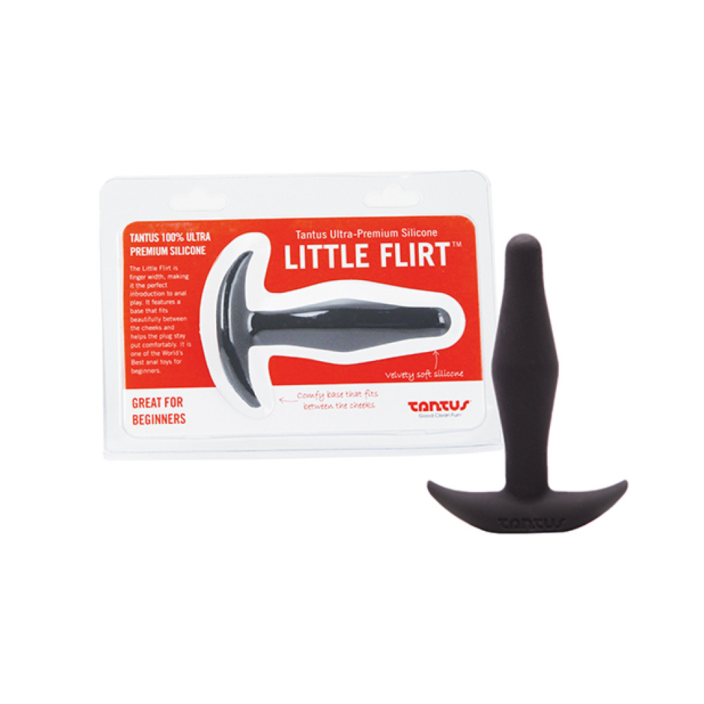 Tantus Lil' Flirt Silicone Plug - Onyx