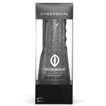 CyberSkin Release Deep Pussy Stroker - Clear