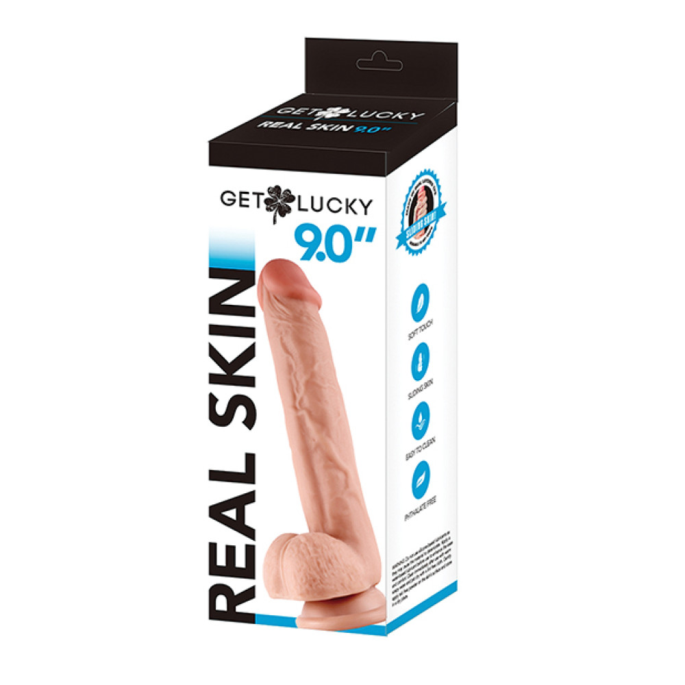 Get Lucky 9.0" Real Skin Series - Flesh