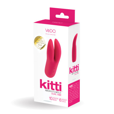 VeDO Kitti Rechargeable Dual Vibe - Foxy Pink