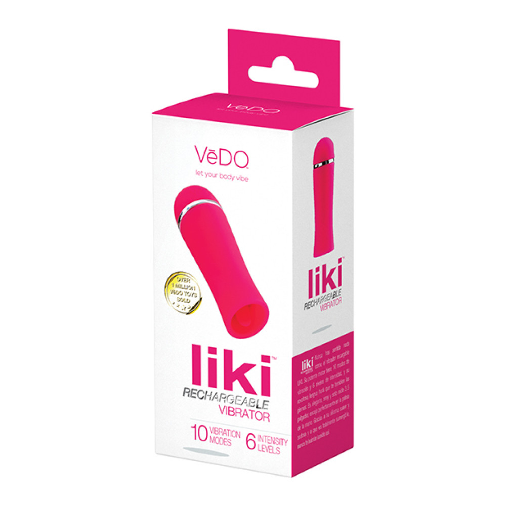 VeDO Liki Rechargeable Flicker Vibe - Foxy Pink