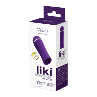VeDO Liki Rechargeable Flicker Vibe - Deep Purple