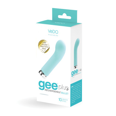 VeDO Gee Plus Rechargeable Vibe - Tease Me Turquoise