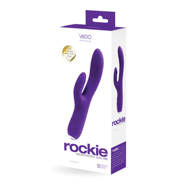 VeDO Rockie Rechargeable Dual Vibe - Indigo