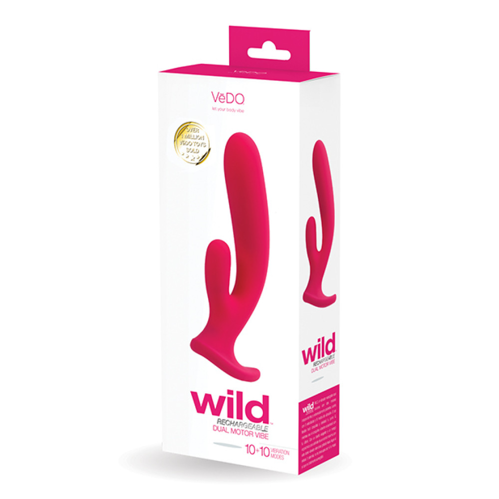 VeDO Wild Rechargeable Dual Vibe - Pink