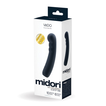 VeDO Midori Rechargeable G Spot Vibe - Just Black