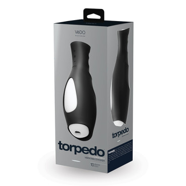 VeDO Torpedo Vibrating Rechargable Stroker - Just Black