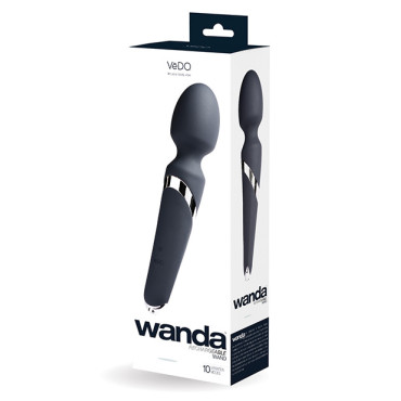 VeDO Wanda Rechargeable Wand - Just Black
