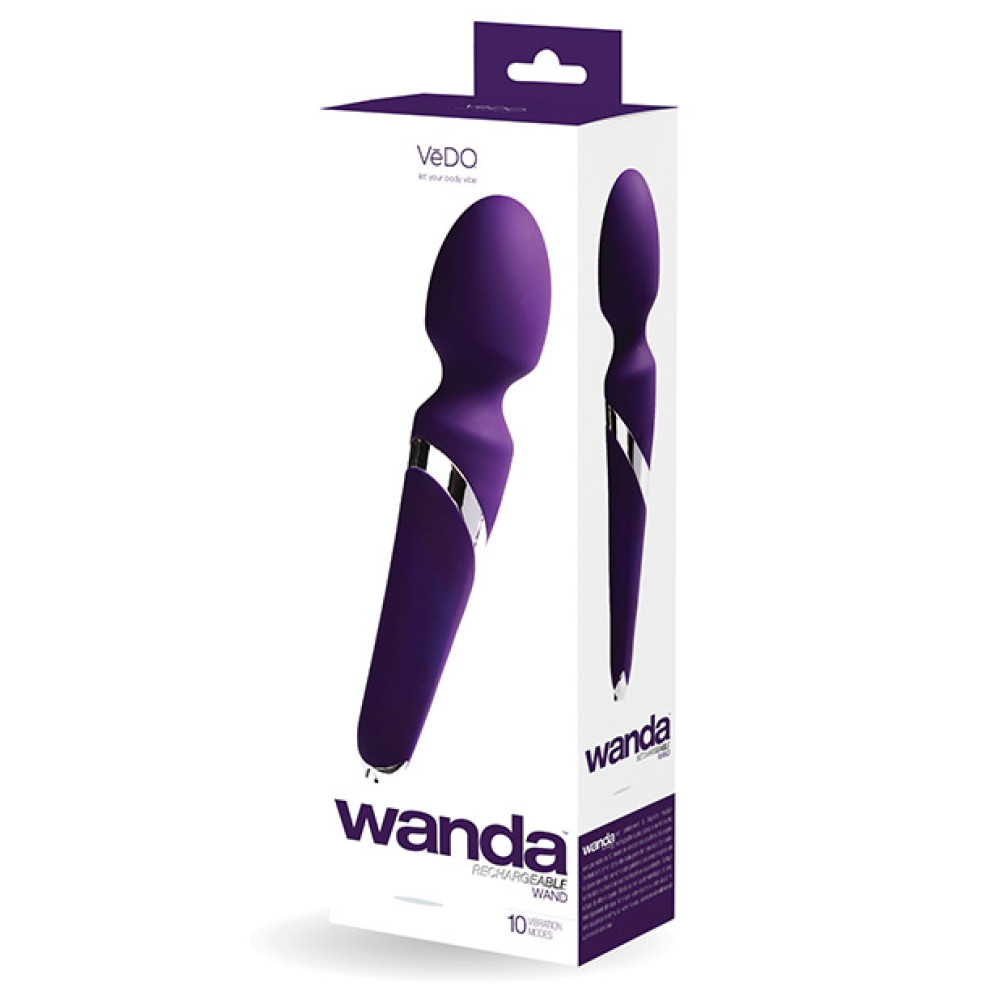 VeDO Wanda Rechargeable Wand - Deep Purple