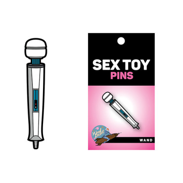 Wood Rocket Sex Toy Wand Pin - White