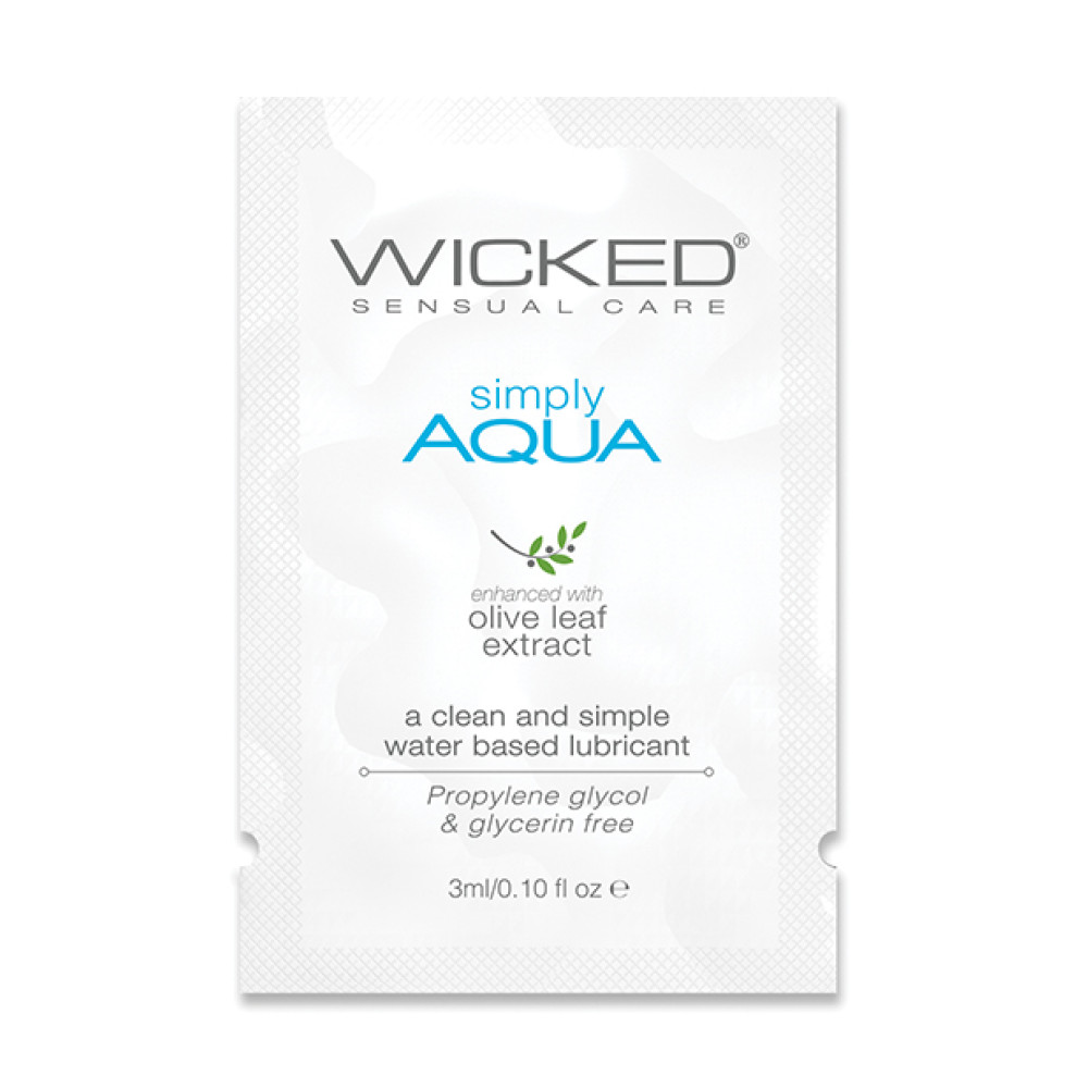 Wicked Sensual Care Simply Aqua Water Based Lubricant  - .1 oz