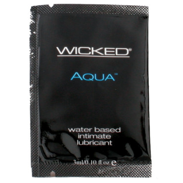 Wicked Sensual Care Aqua Water Based Lubricant - .1 oz Fragrance Free