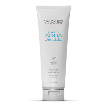 Wicked Sensual Care Simply Aqua Jelle Water Based Lubricant - 4 oz