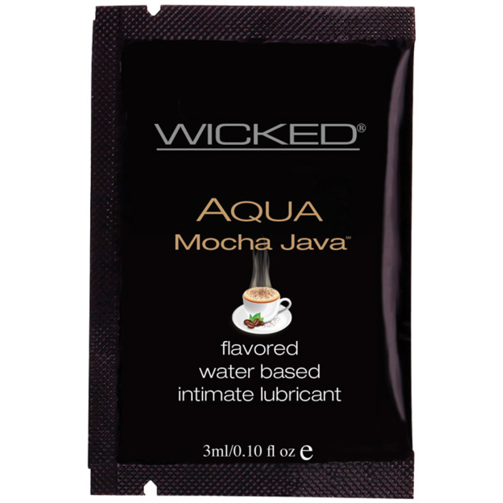 Wicked Sensual Care Aqua Water Based Lubricant - .1 oz Mocha Java