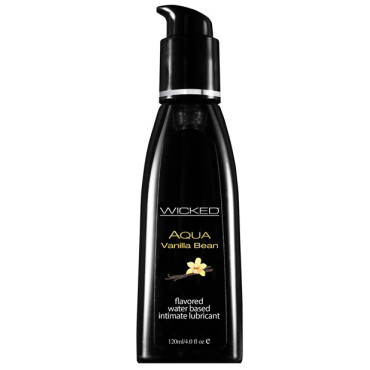 Wicked Sensual Care Aqua Water Based Lubricant - 4 oz Vanilla Bean