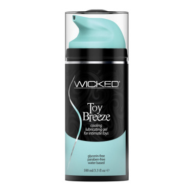 Wicked Sensual Care Toy Breeze Water Based Cooling Lubricant - 3.3 oz
