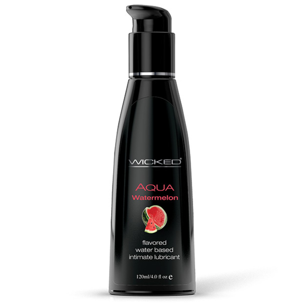 Wicked Sensual Care Aqua Water Based Lubricant - 4 oz Watermelon