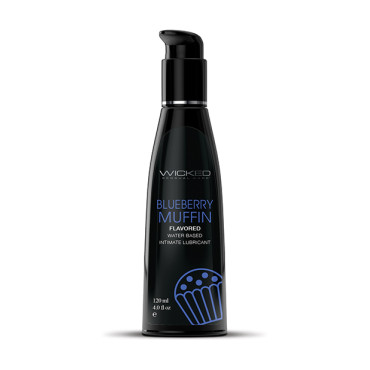 Wicked Sensual Care Water Based Lubricant - 4 oz Blueberry Muffin