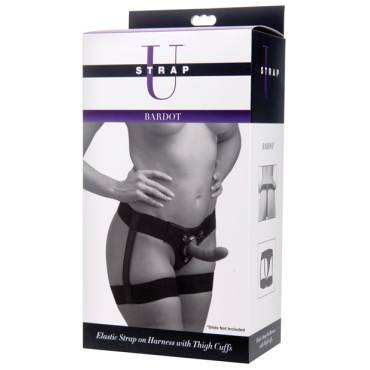 Strap U Bardot Elastic Strap-On Harness w/Thigh Cuffs