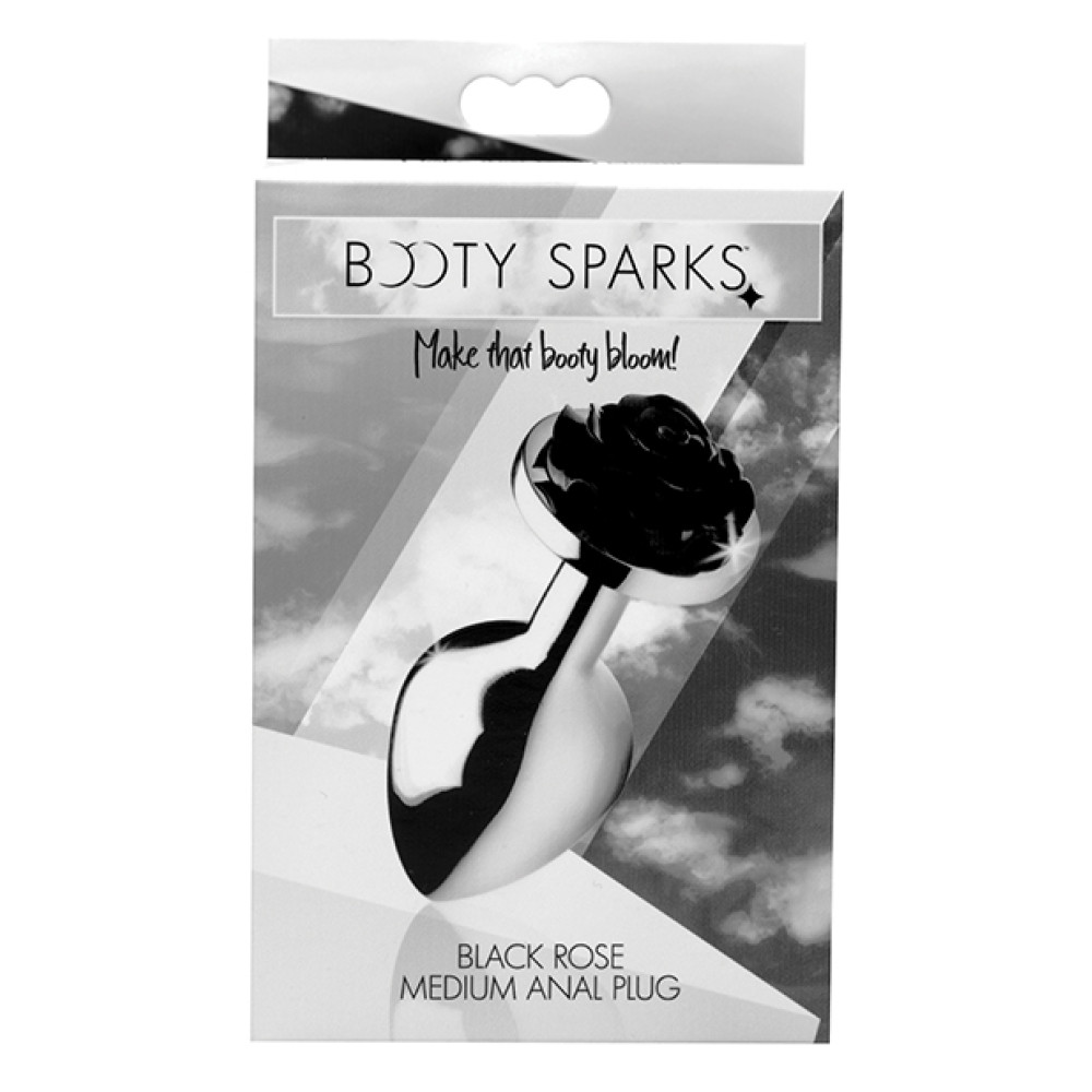 Booty Sparks Black Rose Anal Plug Medium