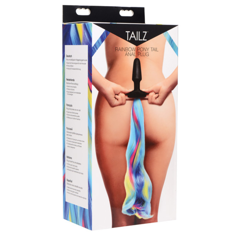 Tailz Rainbow Pony Tail Anal Plug