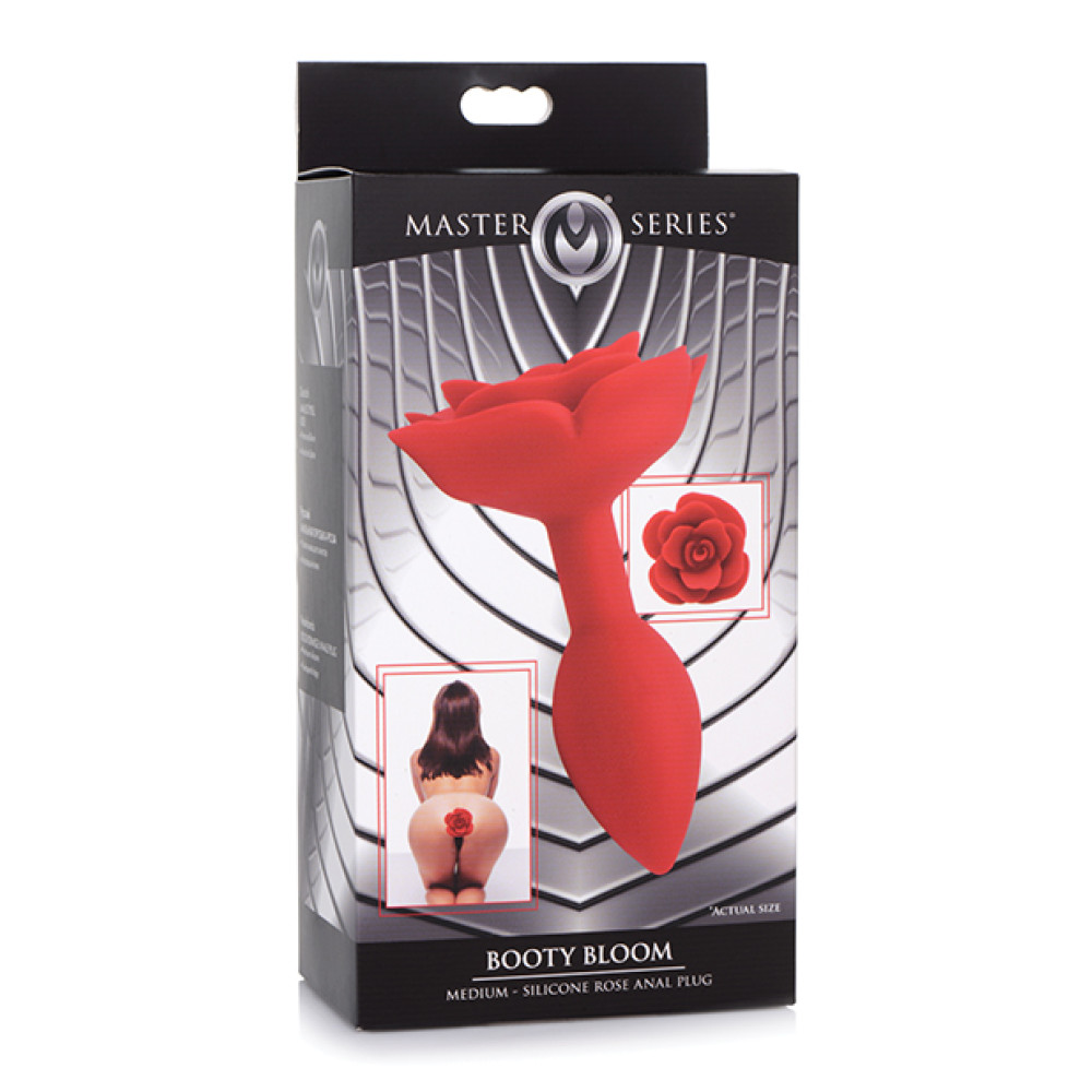 Booty Bloom Silicone Rose Anal Plug - Medium