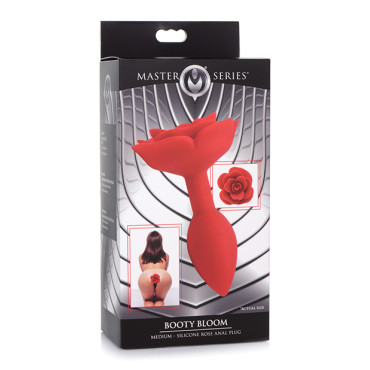Booty Bloom Silicone Rose Anal Plug - Medium