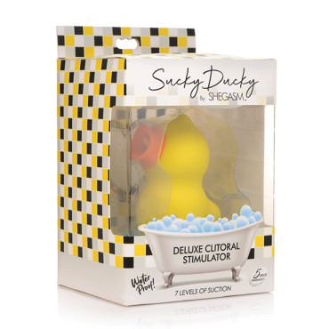 Inmi Shegasm Sucky Ducky Deluxe Clitoral Stimulator - Yellow
