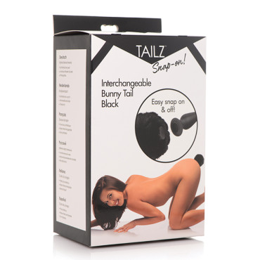 Tailz Interchangeable Bunny Tail - Black