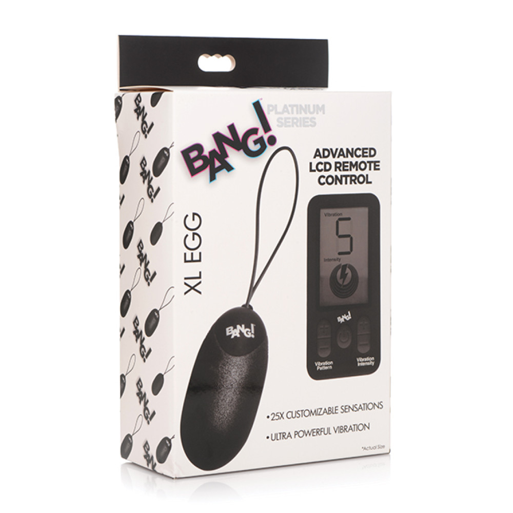 Bang! 25X Vibrating Silicone XL Egg w/Remote