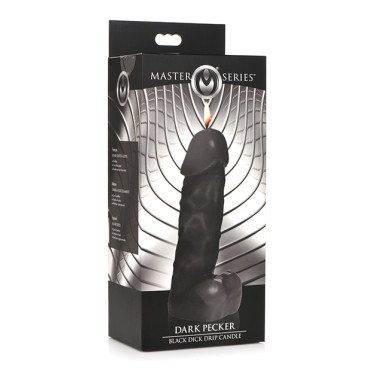 Master Series Dark Pecker Dick Drip Candle - Black