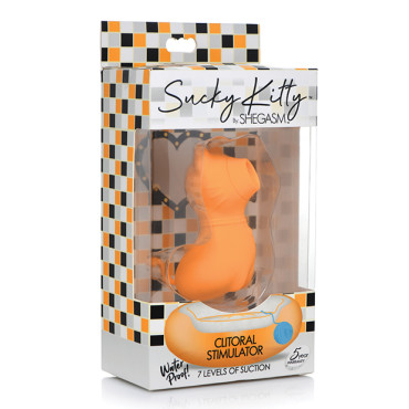 Inmi Shegasm Sucky Kitty Clitoral Stimulator - Orange