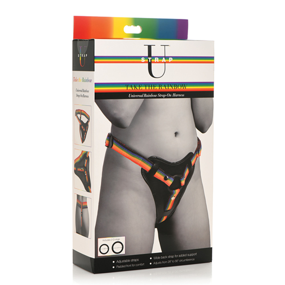 Strap U Take the Rainbow Universal Harness - Rainbow