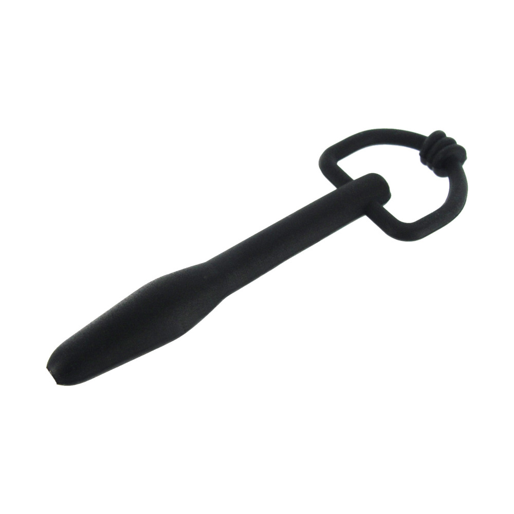 Silicone Cum-Thru D-Ring Penis Plug